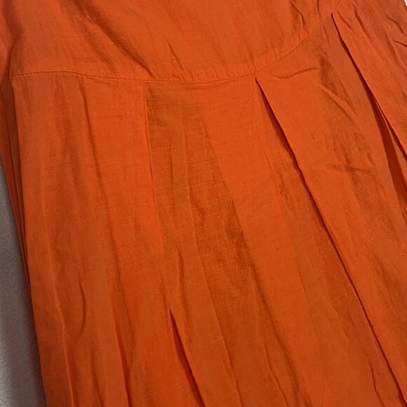 Johnny Was women's size 6 small skirt orange vintage USA embroidered floral - Picture 4 of 10